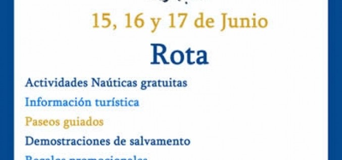 Rota celebra del 15 al 17 de junio la Fiesta del Mar